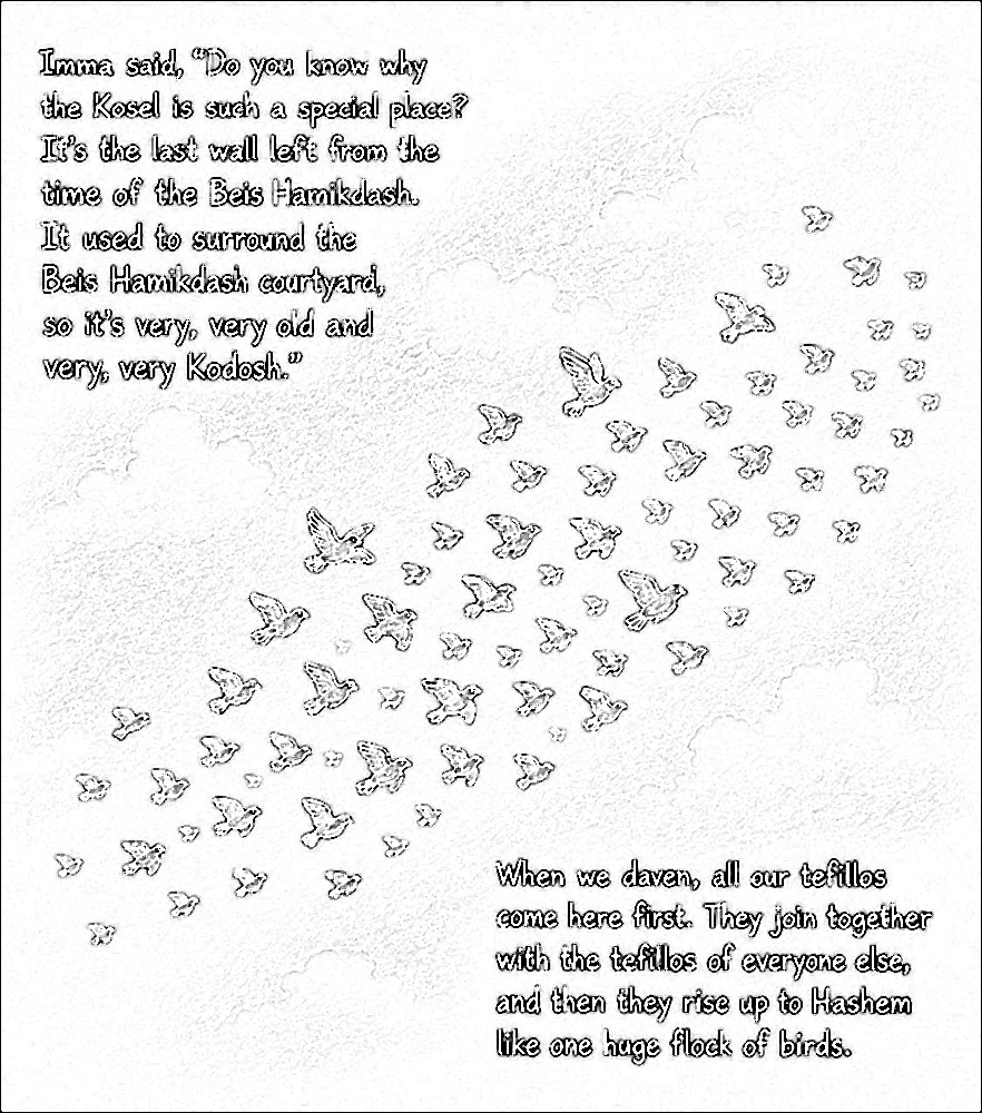 birds colouring page preview